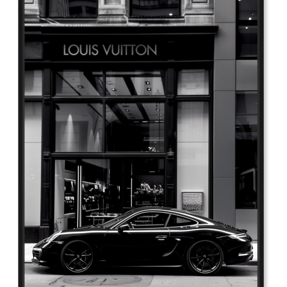 Sleek Black Sports Car